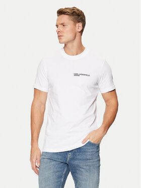 Karl Lagerfeld Jeans Karl Lagerfeld Jeans T-shirt A1M17003 Bianco Slim Fit
