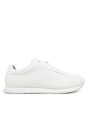 Calvin Klein Sneakersy Calvin Klein Low Prof Runn Laceup Rubb Lth HM0HM01707 Biela