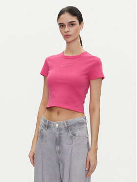 HUGO HUGO Футболка Delanor_2 50539132 Рожевий Cropped Fit