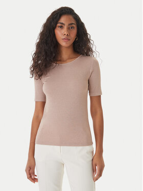 Fracomina Fracomina Camiseta FS26ST7008K420Q7 Beis Slim Fit
