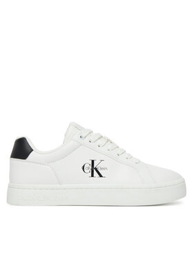 Calvin Klein Jeans Laisvalaikio batai Calvin Klein Jeans Classic Cupsole Mono Lth Wn YW0YW01902 Balta