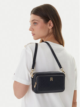 Tommy Hilfiger Bolso Tommy Hilfiger Th Icon Camera Bag Mono AW0AW18121 Azul marino