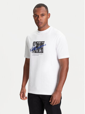 KARL LAGERFELD KARL LAGERFELD T-Shirt 755143 553225 Λευκό Regular Fit