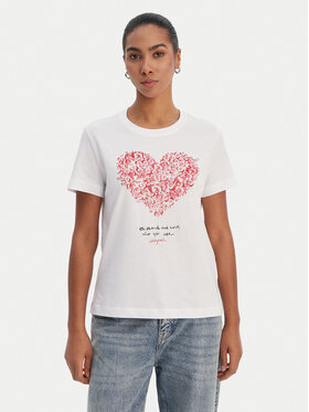 Desigual Desigual Camiseta 26SWTK06 Blanco Regular Fit