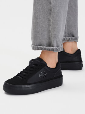 Calvin Klein Sportcipők Calvin Klein Vulc Flatf Laceup Ny-Su HW0HW03086 Fekete