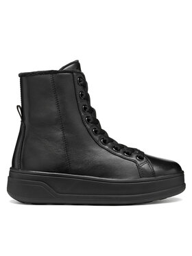 Geox Šnurovacia obuv Geox D Spherica Ecub-2 D66WVF 85 C9999 Čierna