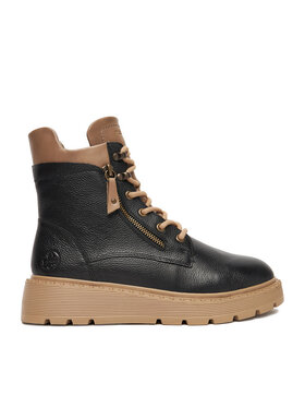 Rieker Šnurovacia obuv Rieker CEO-70406-00 Čierna