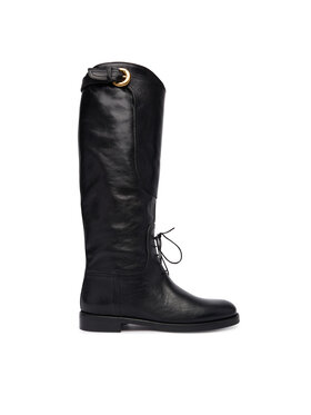 Weekend Max Mara Jātnieku tipa zābaki Weekend Max Mara Visby 2525796015600 Melns