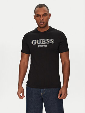 Guess Guess Футболка M5GI07 I3Z14 Чорний Classic Fit