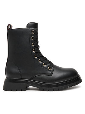 Tommy Hilfiger Schnürstiefeletten Tommy Hilfiger Lace-Up Bootie T3A5-33569-1351 M Schwarz