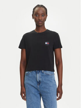 Tommy Jeans Tommy Jeans T-shirt Flag DW0DW21423 Nero Regular Fit