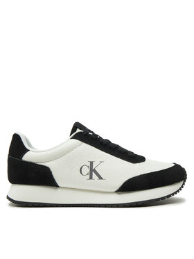 Calvin Klein Jeans Sneakers Calvin Klein Jeans Runner Laceup Low Mix Mg YW0YW01798 Bianco