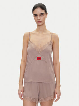 HUGO HUGO Сорочка-піжама Red Label Lace_Cami 50531653 Бежевий Regular Fit
