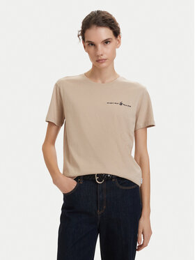 Beverly Hills Polo Club Beverly Hills Polo Club Camiseta P-SS26W-TS085 Beis Regular Fit