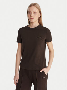 Guess Guess Camiseta V6RI07 J1314 Marrón Regular Fit