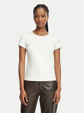 Calvin Klein Calvin Klein Camiseta LV044J208G Crema Regular Fit