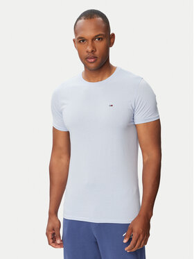 Tommy Jeans Tommy Jeans T-Shirt Jersey DM0DM04411 Ανοιχτό μπλε Slim Fit