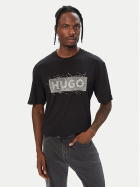HUGO HUGO Camiseta Naxter 50570028 Negro Regular Fit