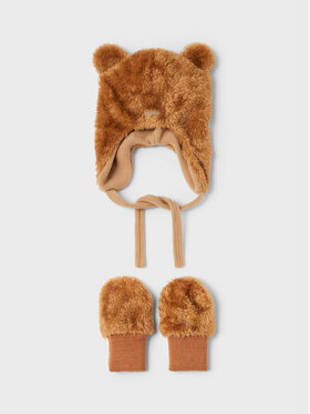 NAME IT Súprava čiapka a rukavice NAME IT 13206456 Hnedá