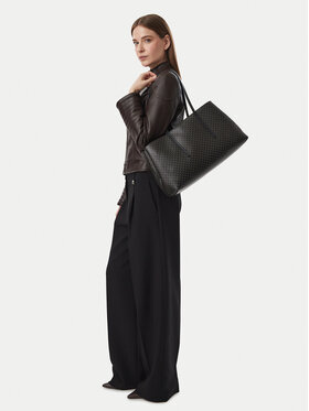 Calvin Klein Kabelka Calvin Klein Emblem Aop Medium Work Tote LV04F3786G Čierna