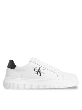 Calvin Klein Jeans Sneakersy Calvin Klein Jeans Chunky Cupsole Monologo YM0YM00681 Biela