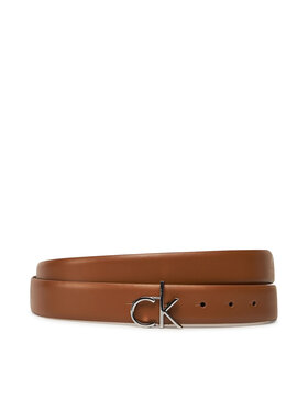 Calvin Klein Pasek Damski Calvin Klein Ck Buckle Belt 3.0_Smooth K60K613156 Brązowy