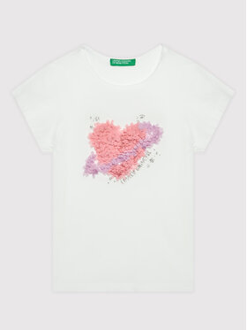 United Colors Of Benetton United Colors Of Benetton Футболка 3I1XG101W Білий Regular Fit