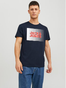 Jack & Jones Jack & Jones Футболка Corp 12233999 Cиній Standard Fit