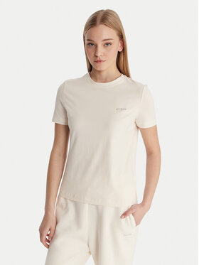 Guess Guess Camiseta V6RI07 J1314 Écru Regular Fit