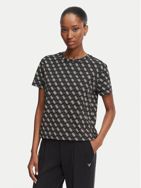 Guess Guess Футболка V5BI14 I3Z14 Чорний Regular Fit