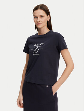Gant Gant Póló 4200563 Sötétkék Regular Fit
