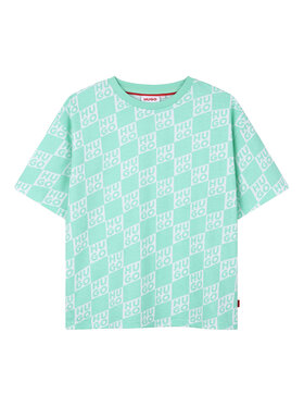 HUGO HUGO Camiseta G01022 D Verde Loose Fit