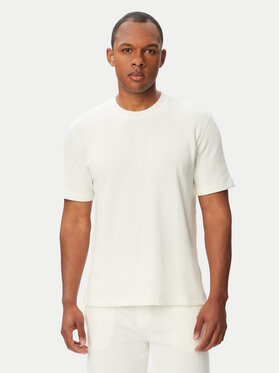 BOSS BOSS Футболка Structure 50540567 Кремовий Regular Fit