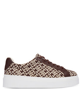 Tommy Hilfiger Αθλητικά Tommy Hilfiger Chic Platform Monogram FW0FW09398 Καφέ
