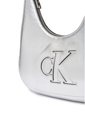 Calvin Klein Rankinė Calvin Klein Bold Ck Outline Mtl Shoulder Bag LV04F3897G Sidabrinė