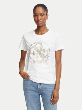 Guess Guess Póló W6BI30 K6051 Fehér Regular Fit