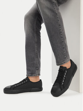 Calvin Klein Modne superge Calvin Klein Vulc Laceup Cv Aop HM0HM02122 Črna