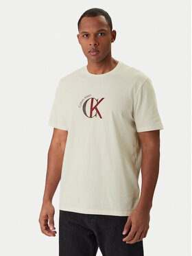 Calvin Klein Jeans Calvin Klein Jeans Camiseta 2Tone Graphic LV14RE829G Blanco Regular Fit