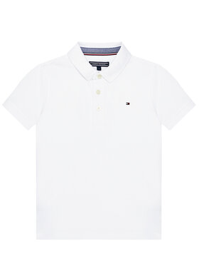 Tommy Hilfiger Tommy Hilfiger Polo Boys Tommy KB0KB03975 S Λευκό Regular Fit