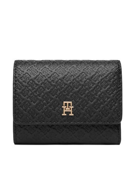 Tommy Hilfiger Maks Tommy Hilfiger Th Icon Trifold Mono AW0AW18484 Melns