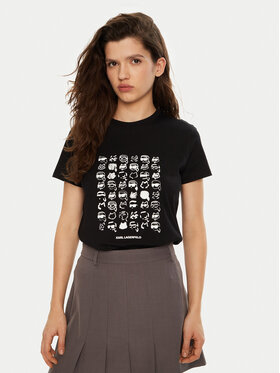 KARL LAGERFELD KARL LAGERFELD T-shirt A1W17124 Nero Regular Fit