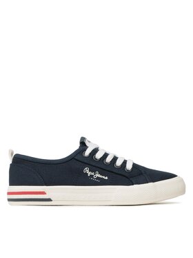 Pepe Jeans Tenisky Pepe Jeans Brady Basic Boy PBS30549 Tmavomodrá