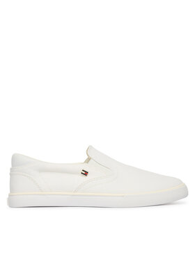 Tommy Hilfiger Tenisówki Tommy Hilfiger Th Low Profile Slip On FW0FW09103 Biały
