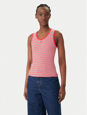 Tommy Jeans Tommy Jeans Top Essential DW0DW20673 Rojo Slim Fit