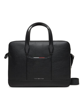 Tommy Hilfiger Taška na laptop Tommy Hilfiger Th Central Slim Computer Bag AM0AM13484 Čierna