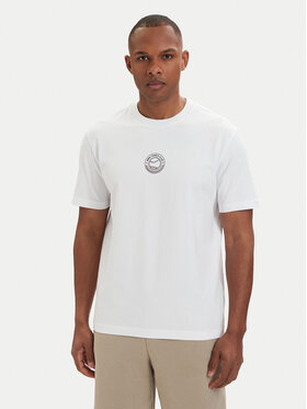 BOSS BOSS Camiseta Open 50560293 Blanco Relaxed Fit