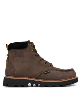 Palladium Šnurovacia obuv Palladium Trooperlite Grit Zip 04985-249-M Tmavo hnedá