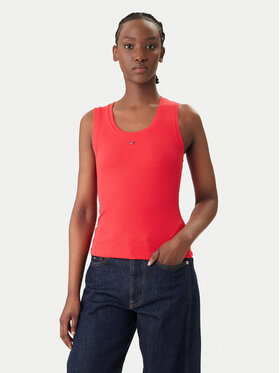 Tommy Jeans Tommy Jeans Top Essential DW0DW20673 Rojo Slim Fit