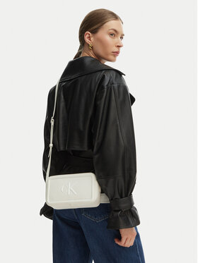 Calvin Klein Handtasche Calvin Klein Bold Ck Camera Bag LV04F3220G Weiß
