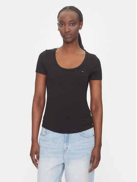 Tommy Jeans Tommy Jeans Majica Essential DW0DW20916 Črna Regular Fit